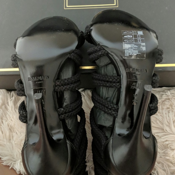 Balmain x H&M Gold Rope Heels NWT - Picture 4 of 5